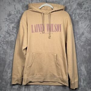 Lainey Wilson Bell Bottom Country Whirlwind Tan Hoodie Size M Unisex